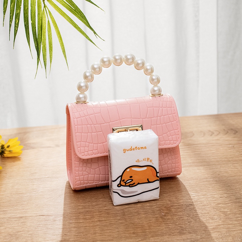 Hàng Có Sẵn Túi Xách Nữ Vân Da Cá Sấu Dây Kim Loại