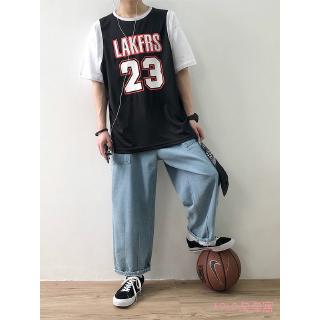 Áo Thun Thể Thao Tay Ngắn Dáng Rộng Phong Cách Hip-hop Cho Nam