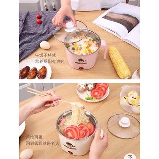 ca nấu mì luộc trứng mini