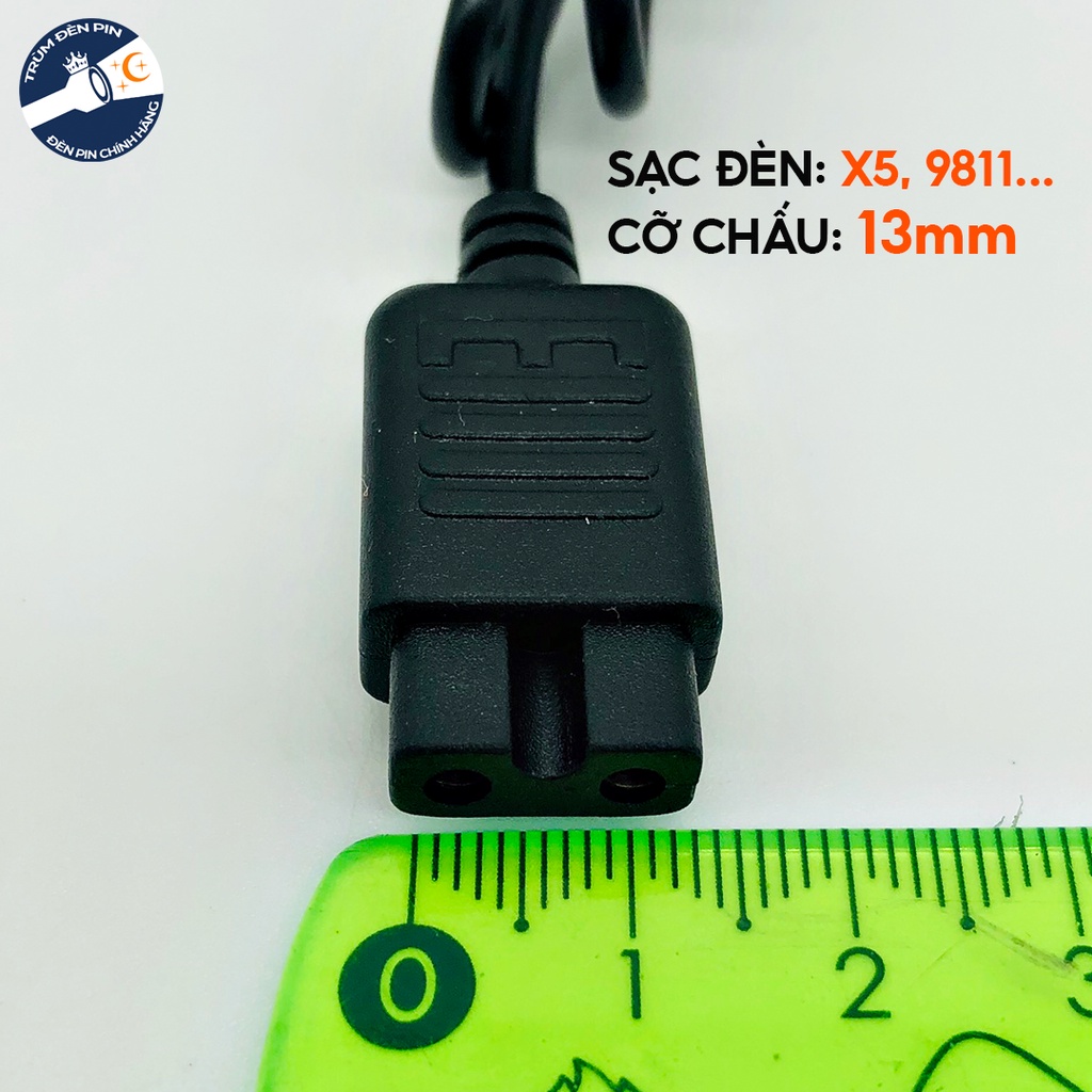 Sạc đèn pin đội đầu 2 chấu YUXING 4.2V 500mA sạc nhanh cao cấp dành cho đèn X5, 9811...