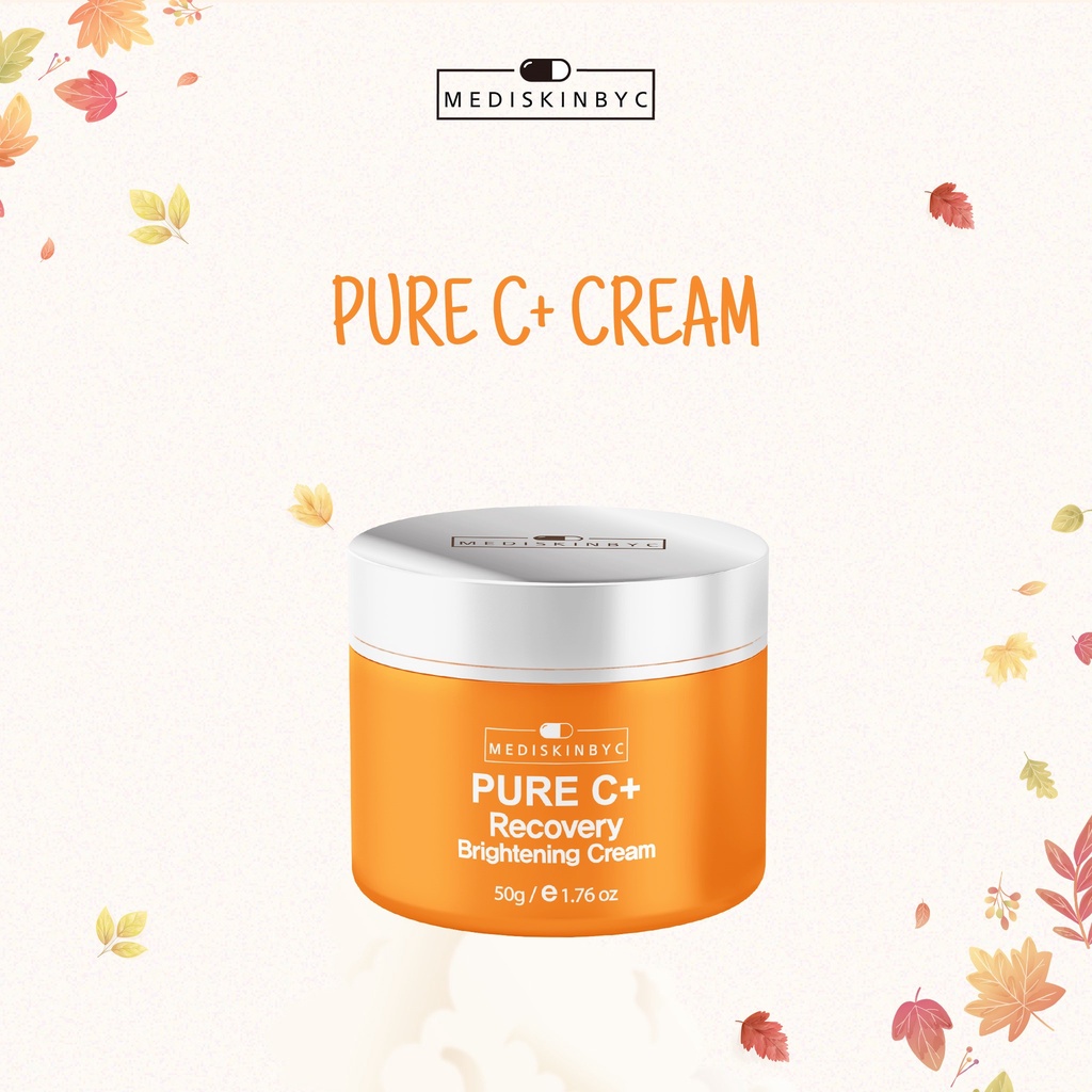 Combo Kem Dưỡng Trắng & Serum Vitamin C Pure C+ Mediskinbyc