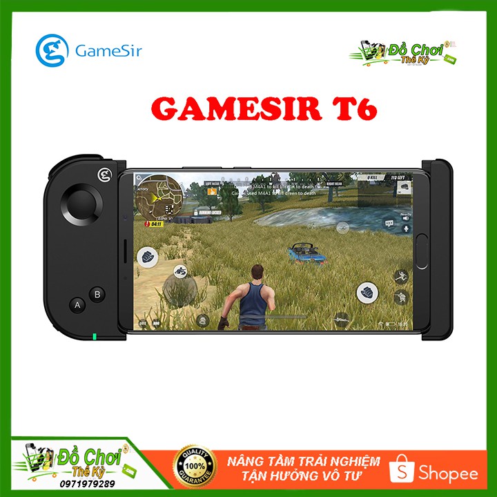 Tay cầm chơi game một bên Bluetooth Gamesir T6 cho Android, iOs iPhone chơi Liên quân, Pubg Mobile, Rule of Survival