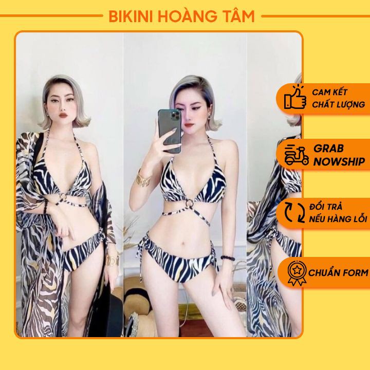 Sét Bikini biển nữ ❤️ Hàng Cao Cấp ❤️ Bộ đồ bơi nữ kết hợp áo khoác vải von | BigBuy360 - bigbuy360.vn