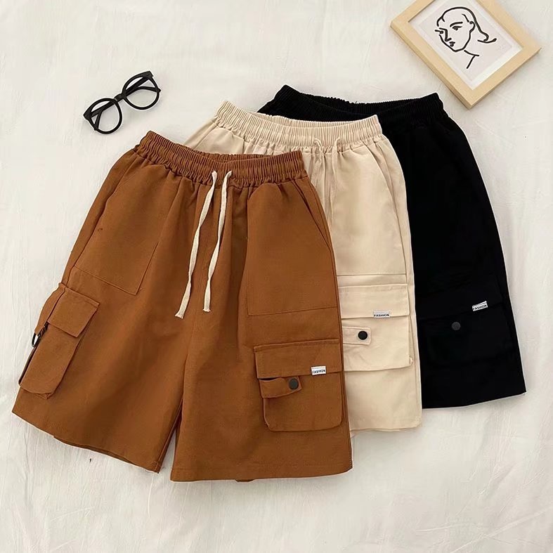 Quần Short Dáng Rộng Nhiều Túi Phong Cách Hip Hop Thời Trang Mùa Hè Cho Nam size M-3XL