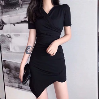[ORDER] Đầm body vạt lệch