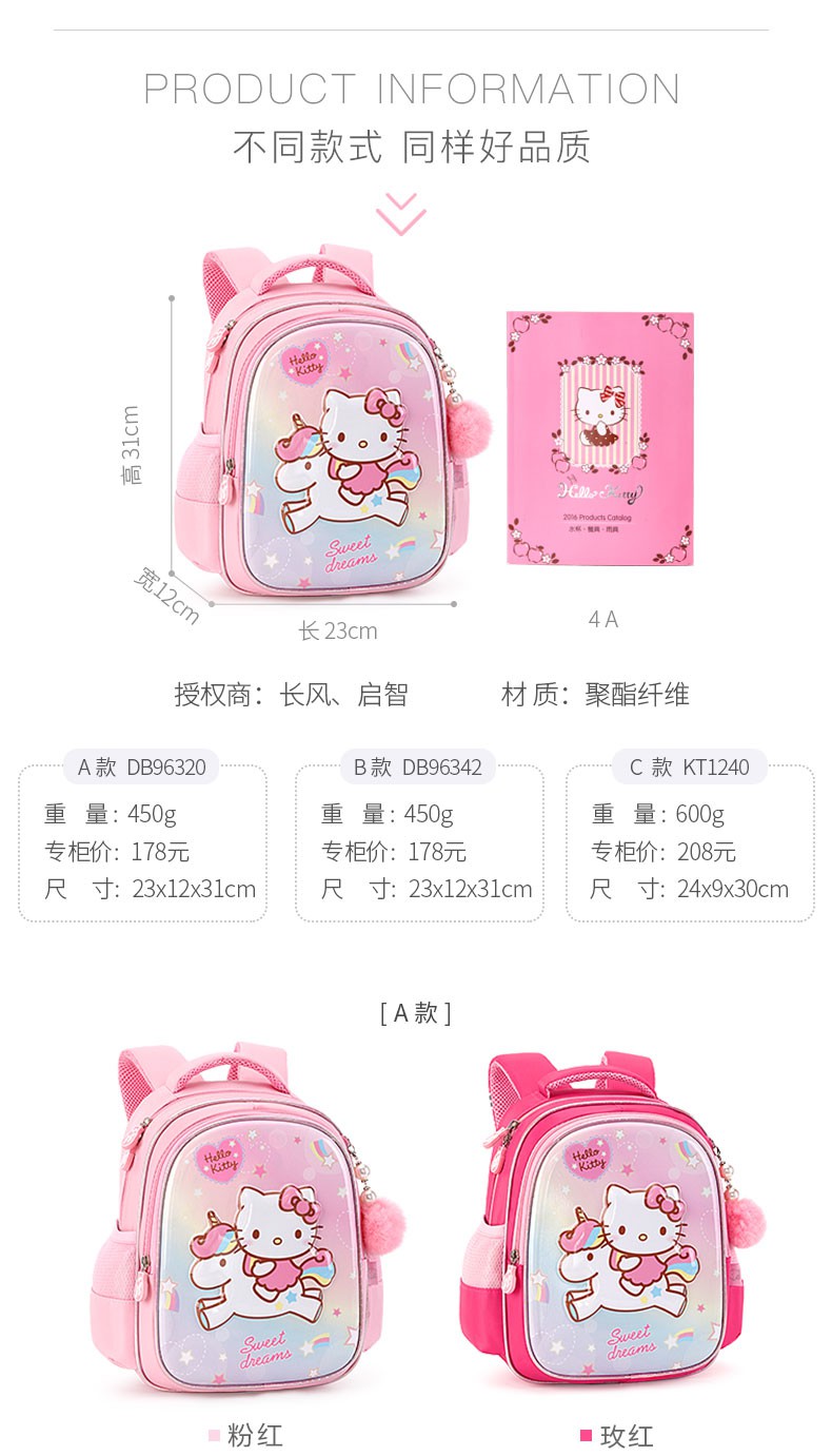 Ba Lô Hello Kitty Cho Bé Gái Từ 3-6 Tuổi - 5 Tuổi