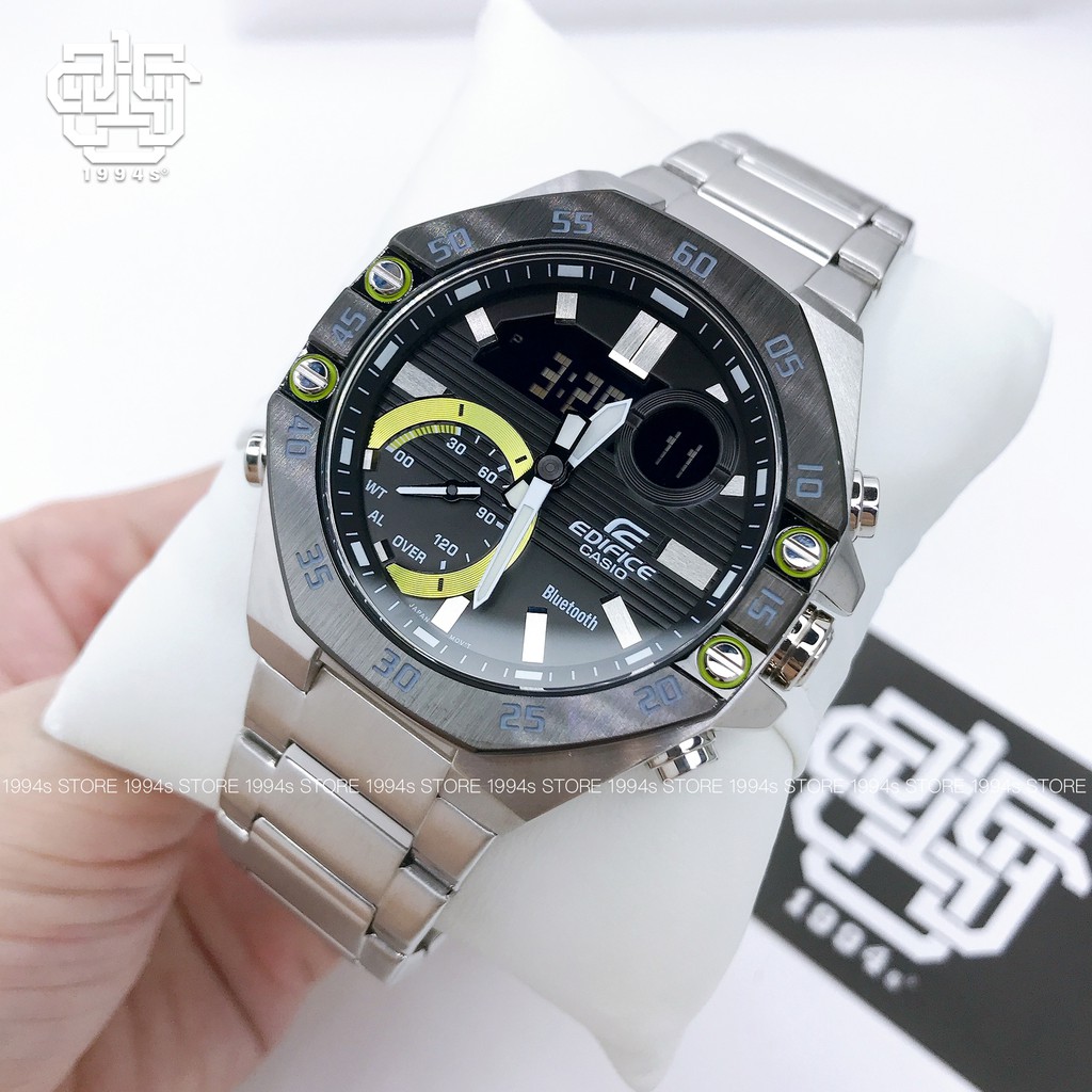 Đồng hồ nam Casio Edifice ECB-10 / ECB-10DB-1A kết nối Bluetooth, chống nước 100m, size 48mm, hàng chính hãng