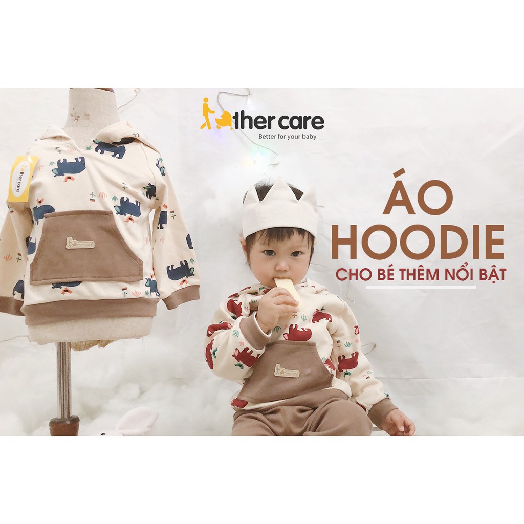 Áo Hoodie trẻ em FatherCare Mũ Nỉ - Gấu FC882