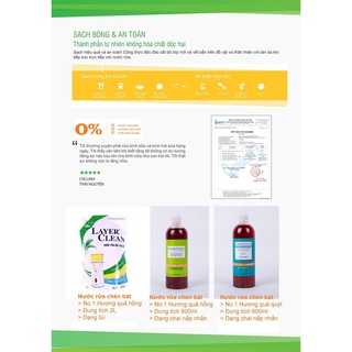 Nước rửa chén hữu cơ an toàn Layer Clean 5L