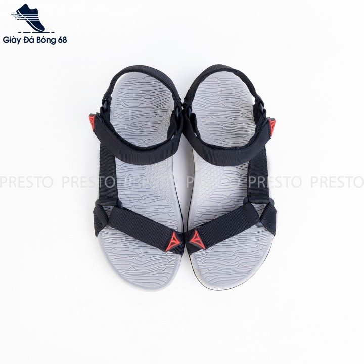 Giày sandal nam chính hãng Việt Thủy quai chéo đen VT08