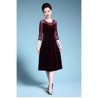 đầm trung niên cao cấp (nhung)