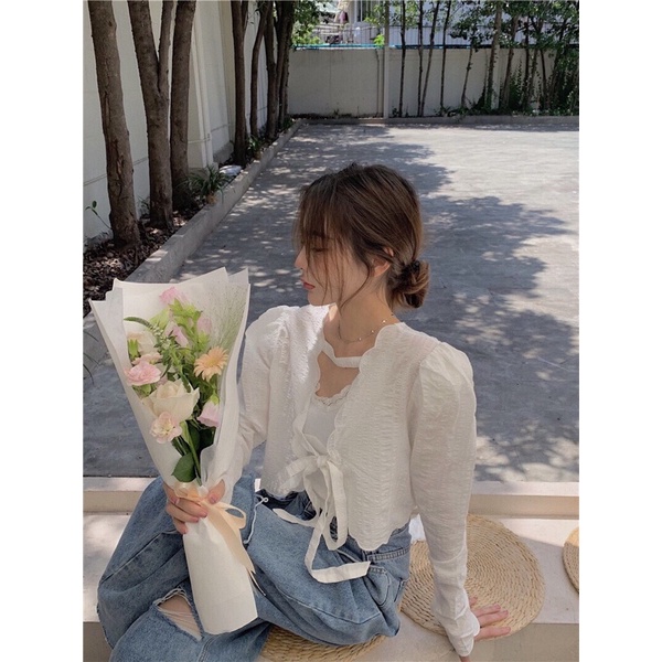 💕✨Áo khoác tay dài kiểu cách cho nàng nhẹ nhàng💕 ảnh thật ở cuối