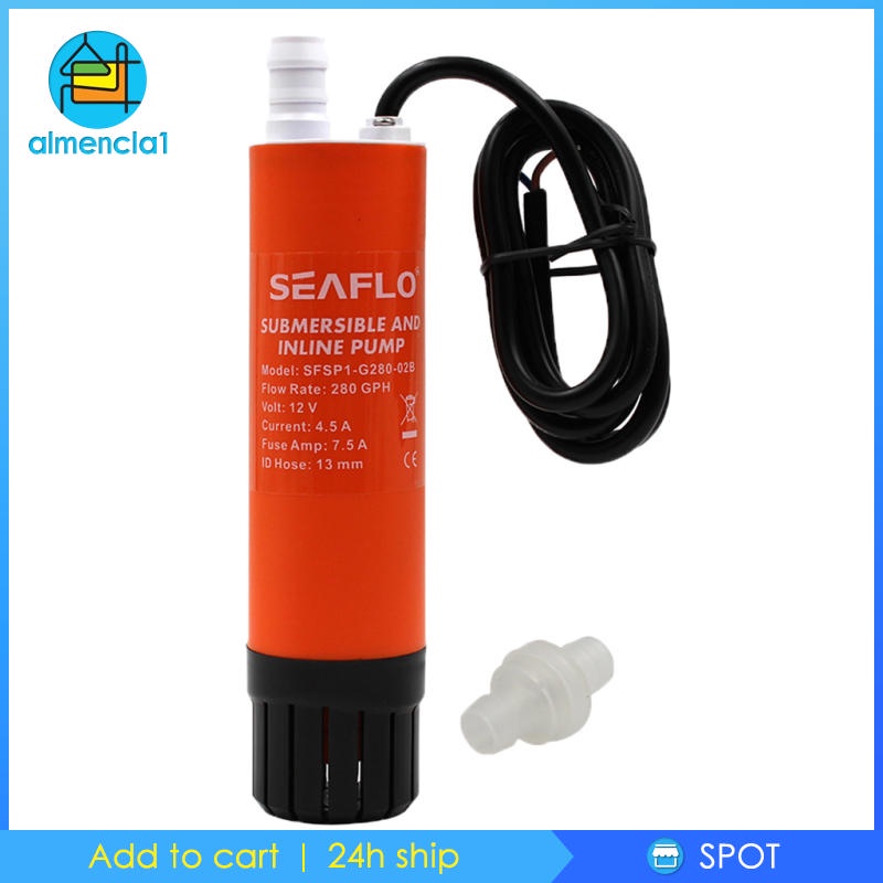 Bơm nước/thực phẩm chìm 12V 280GPH
 | BigBuy360 - bigbuy360.vn