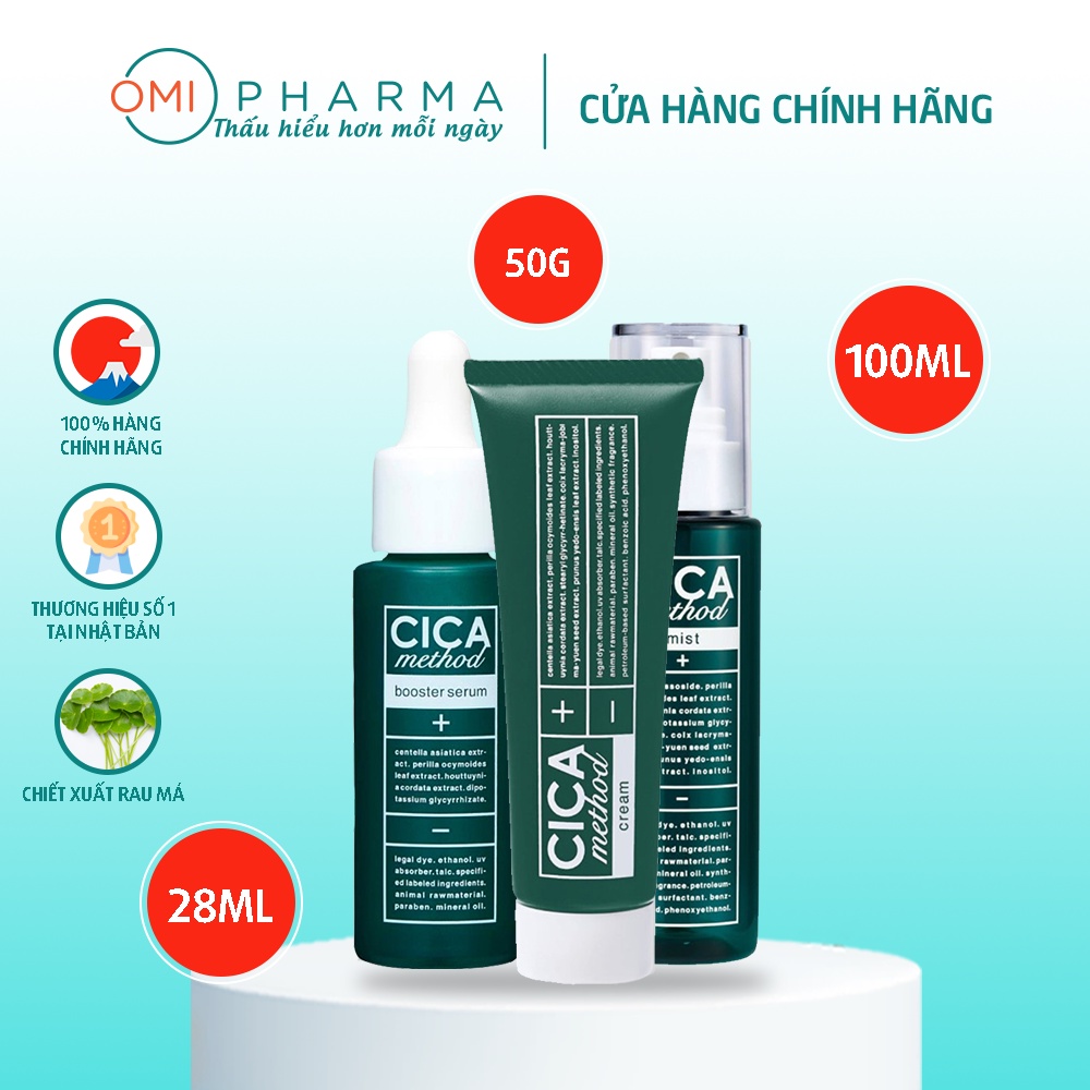 Combo chăm sóc toàn diện cho da mụn Cica Method