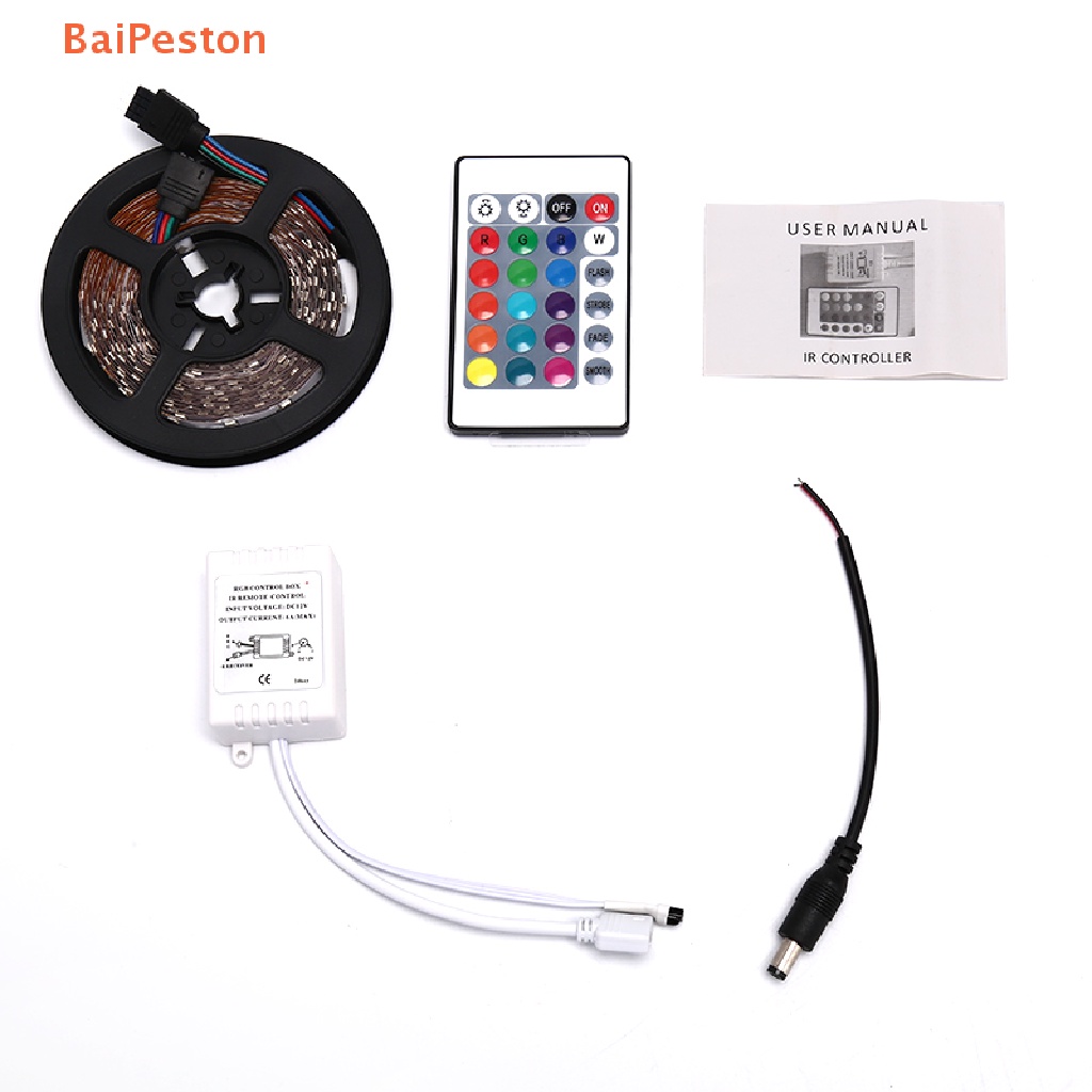 Dây Đèn 5M 3528 SMD RGB 600LEDs 24 Bóng Điều Khiển Từ Xa