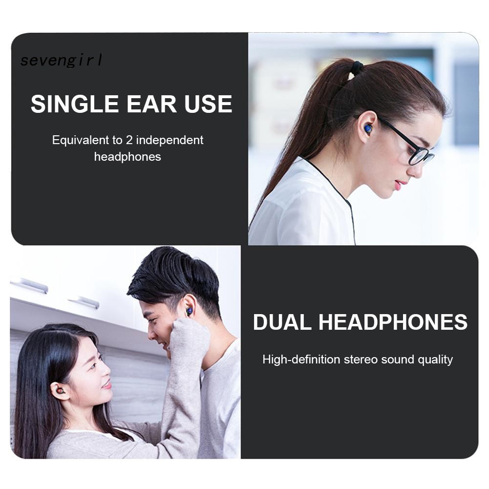 Tai Nghe Bluetooth 5.0 Nhét Tai V10 Có Cảm Ứng Và Phụ Kiện