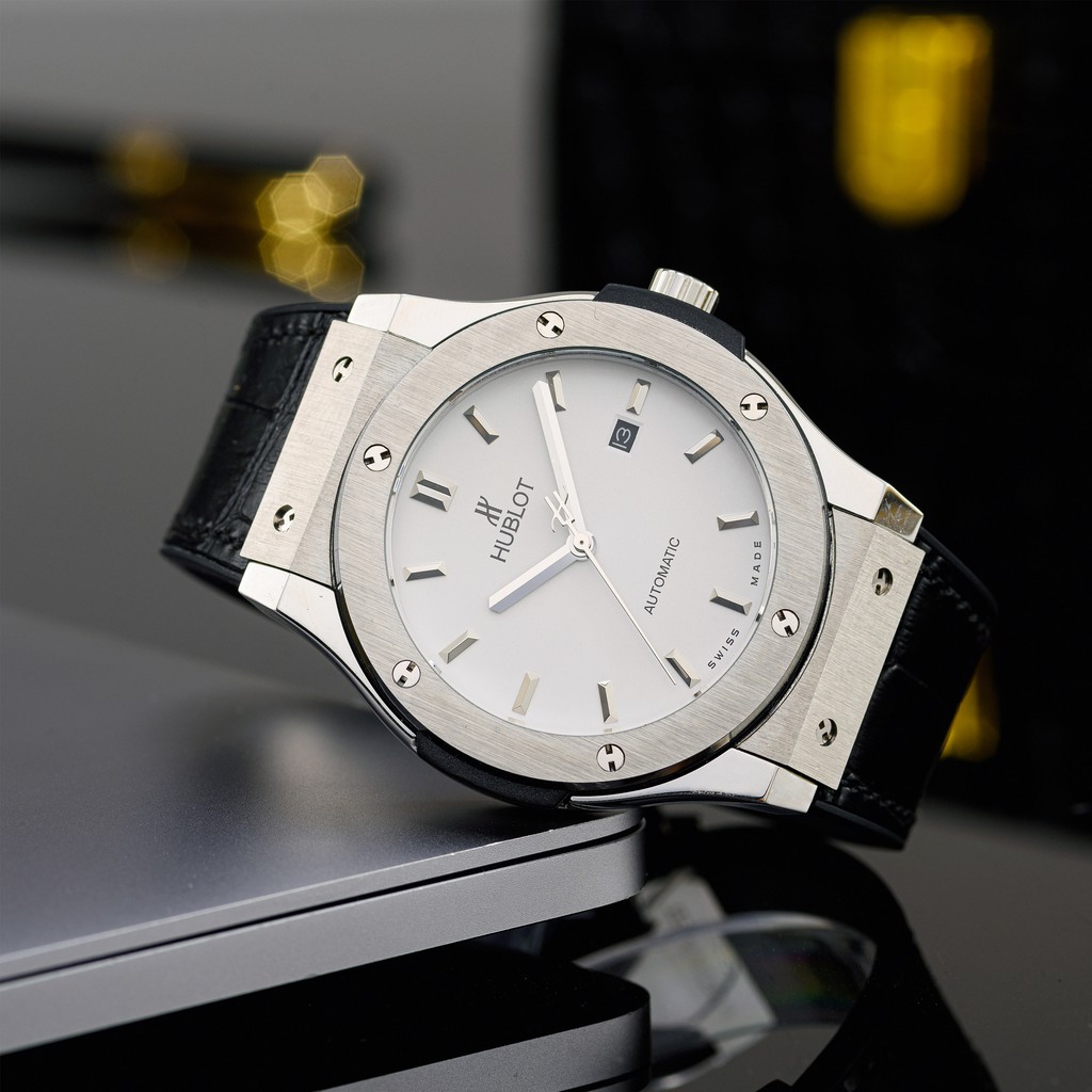 [Máy cơ] Đồng hồ nam Hublot máy cơ automatic - 38mm chống xước, nước hàng fullbox hãng -   shop106 | BigBuy360 - bigbuy360.vn