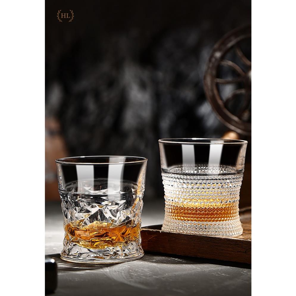 BỘ 6 LY TT CHUYÊN DỤNG CHO WHISKY | CỐC THỦY TINH CAO CẤP | Ly uống rượu mạnh 310ml miệng loe