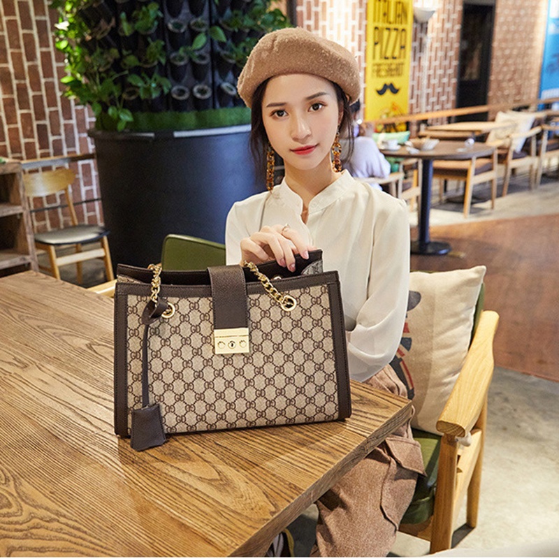 Túi đeo vai IELGY cỡ lớn phong cách Âu Mỹ thời trang cho nữ