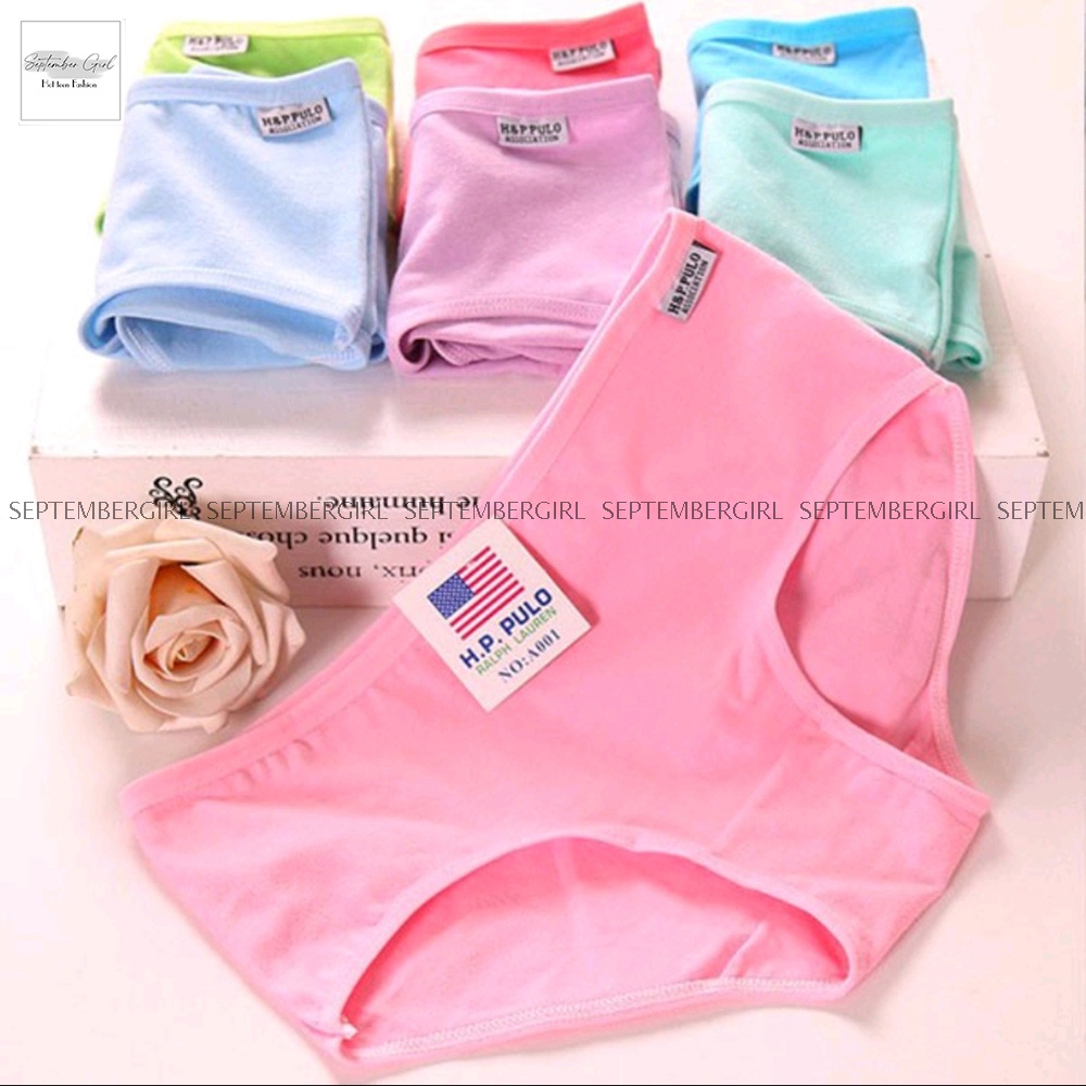 Quần Lót Cotton Trơn Mầu Nữ SEPTEMBERGIRL - QL001V1