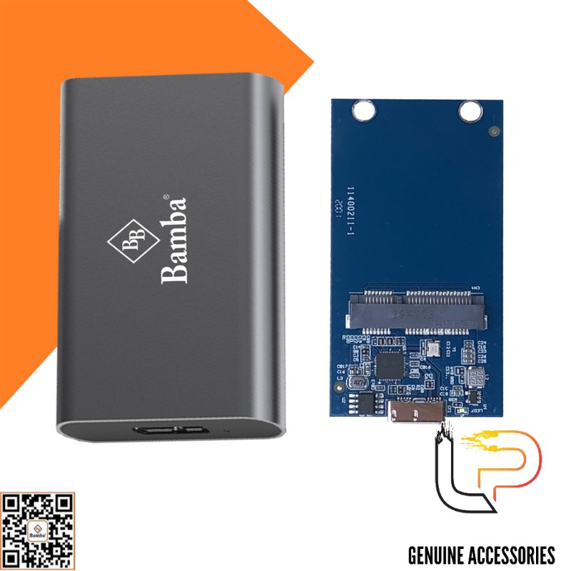 HỘP ĐỰNG Ổ CỨNG SSD MSATA BAMBA B6 - BOX SSD MSATA RA USB 3.0 BAMBA B6