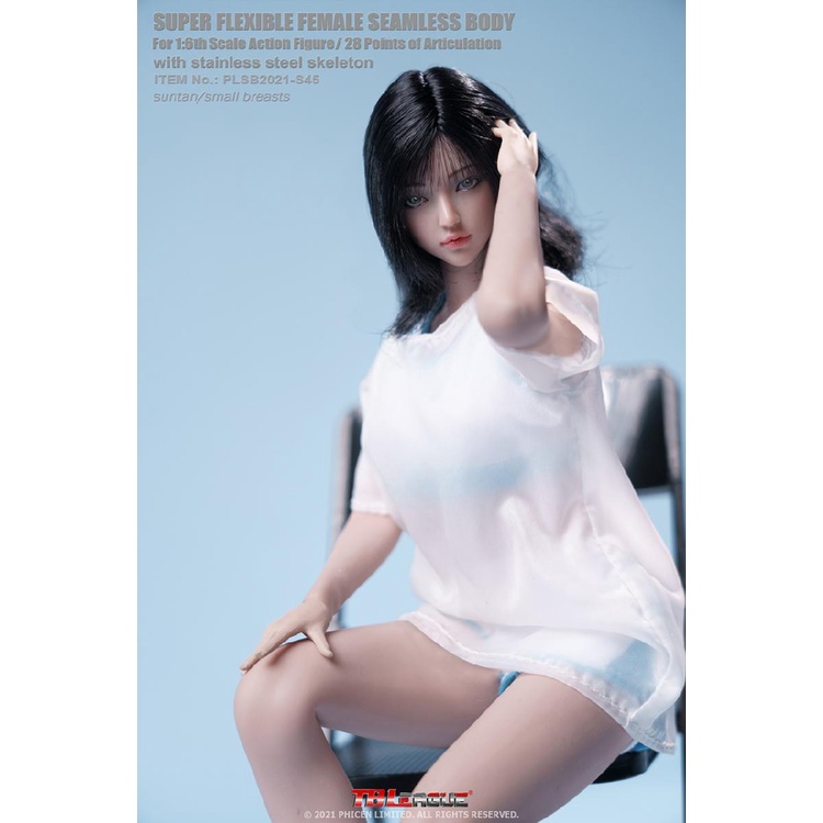 Mô hình chính hãng TBLeague 1/6: Body nữ giới S44 và S45 của Phicen