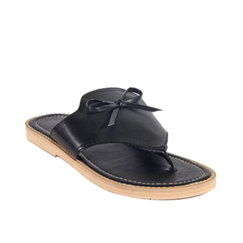 Dyra BLACK Lvnatica| Dép sandal da đế gỗ thời trang cho nữ