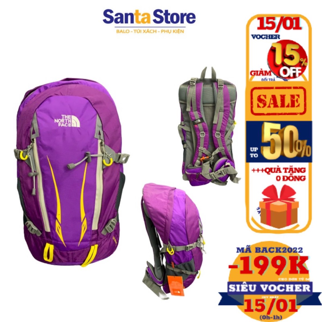 Balo nam nữ TNF kiểu dáng thể thao dung tích 40L hàng xuất xịn, gọng lưới chống nóng, vô cùng chắc chắn và bền đẹp