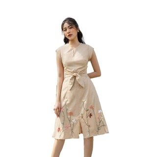 OLV - Đầm Limestone Floral Embro Dress
