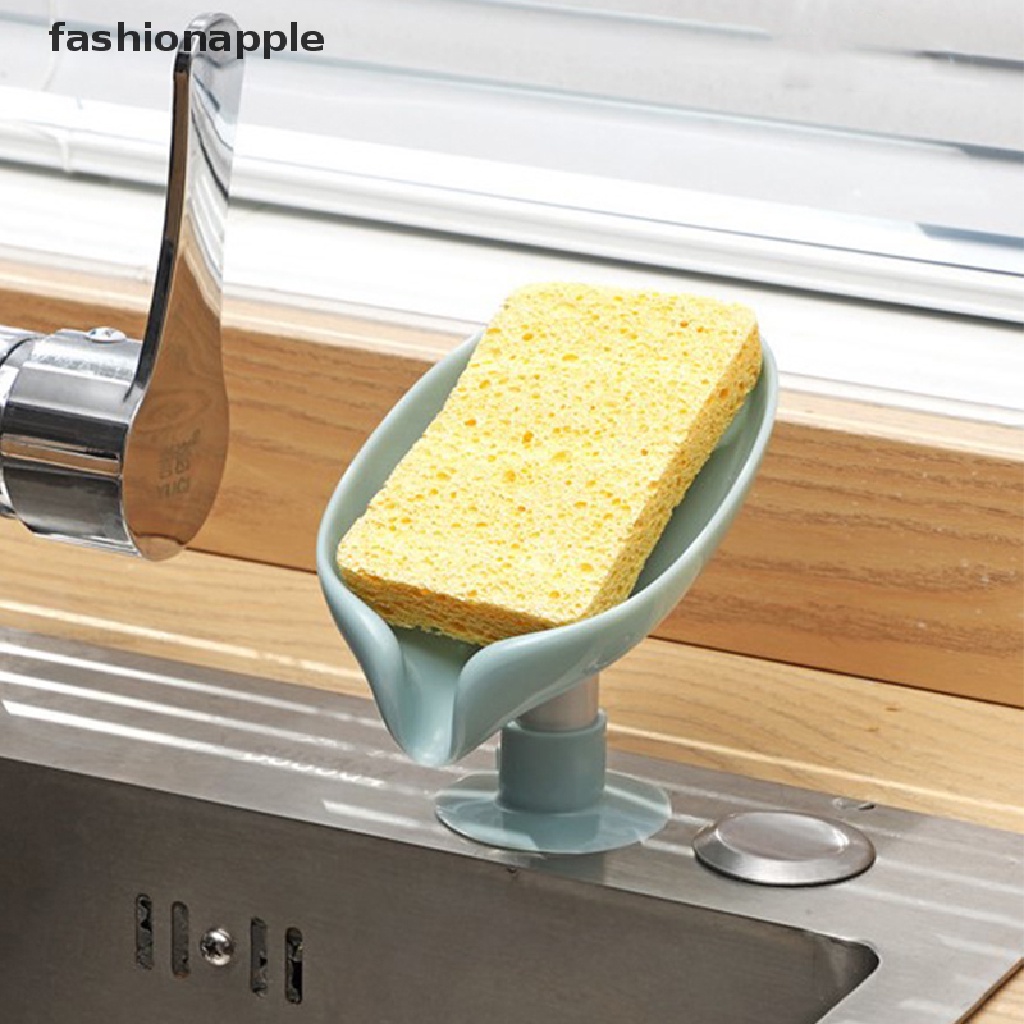 Giá đỡ xà phòng hình chiếc lá tiện dụng dành cho phòng tắm