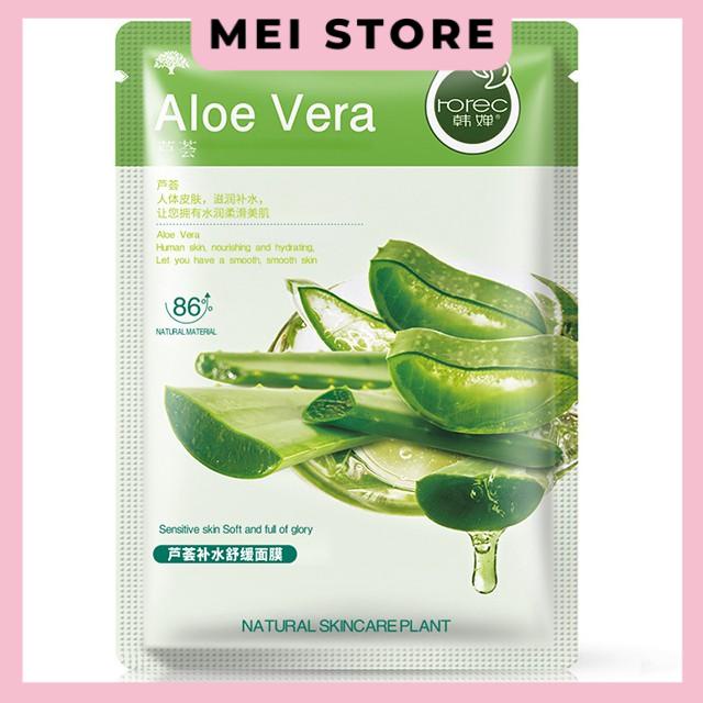Mặt Nạ Giấy Dưỡng Da Mụn Trái Cây 6 Vị Mask Rorec Natural 86% Skin Care 30g