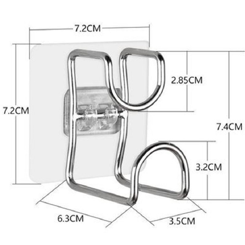 Móc treo thau, chậu dán tường chắc chắn