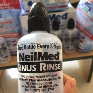 Sét rửa mũi neilmed sinus rinse( gồm 1 bình+ 50 gói muối)