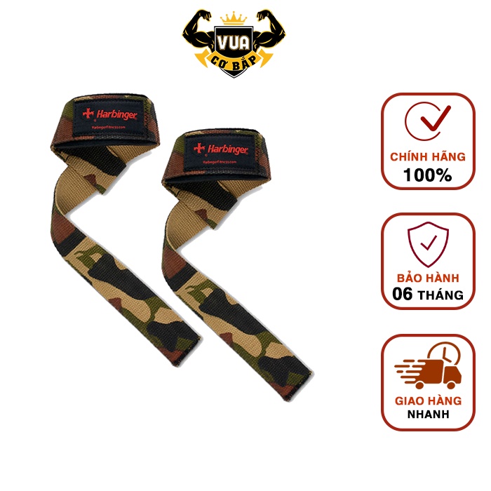 Dây Kéo Lưng Tập Gym Harbinger Padded Cotton Camo