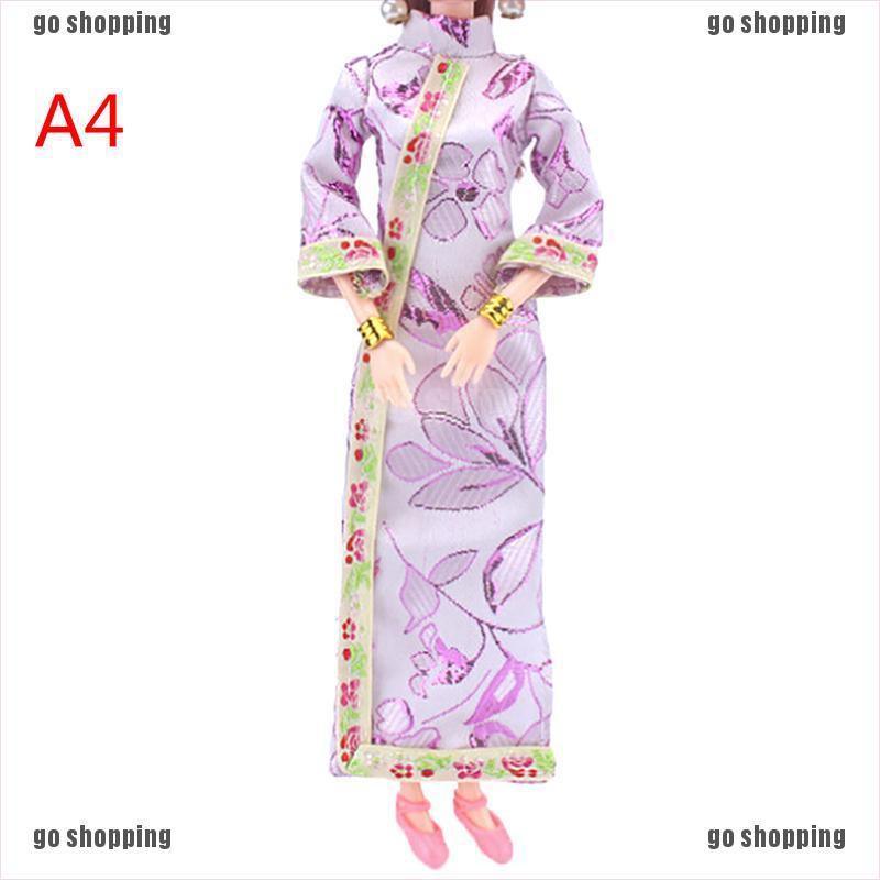 {go shopping}Doll handmade unique dress clothes for chinese traditional dress cheongsam