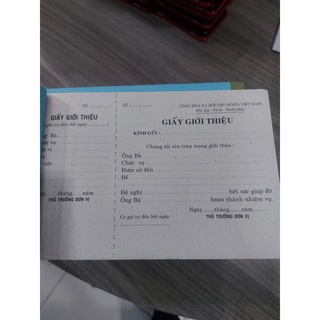 🍐 [HOT] Giấy giới thiệu tái sinh 40 tờ