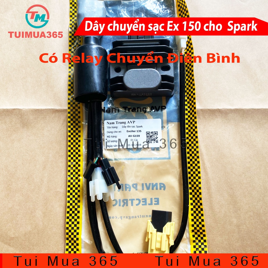 Bộ dây chuyển sạc Exciter 150 cho Spark 135cc