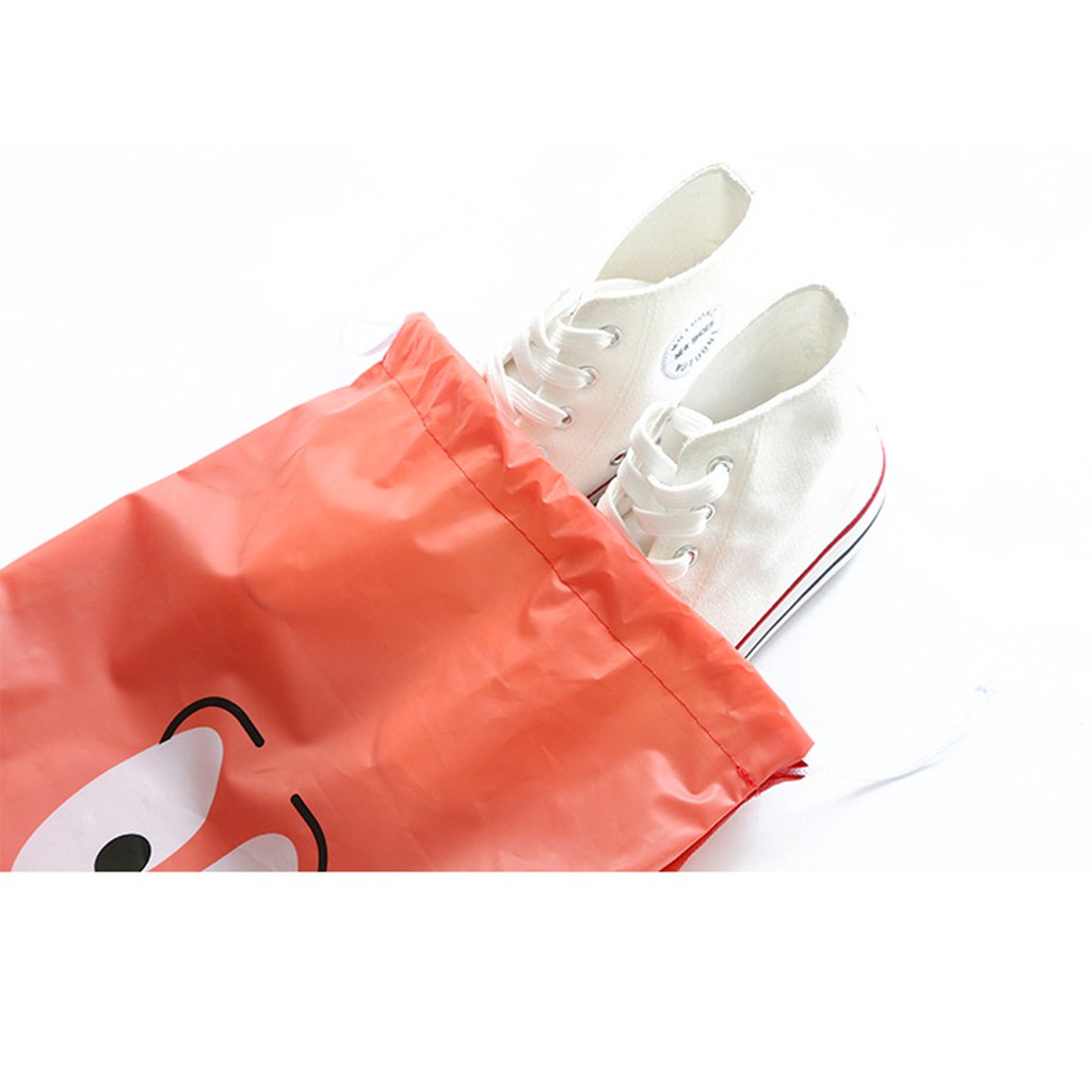 Túi đựng bảo quản giày dép chống bụi bẩn, loại dày có mảng màu trong nhìn được bên trong - BOPK91 - buyone