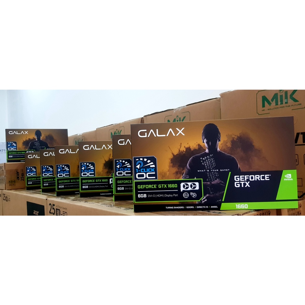 GALAX GeForce GTX 1660 (1-Click OC) 6GB GDDR5 chính hãng