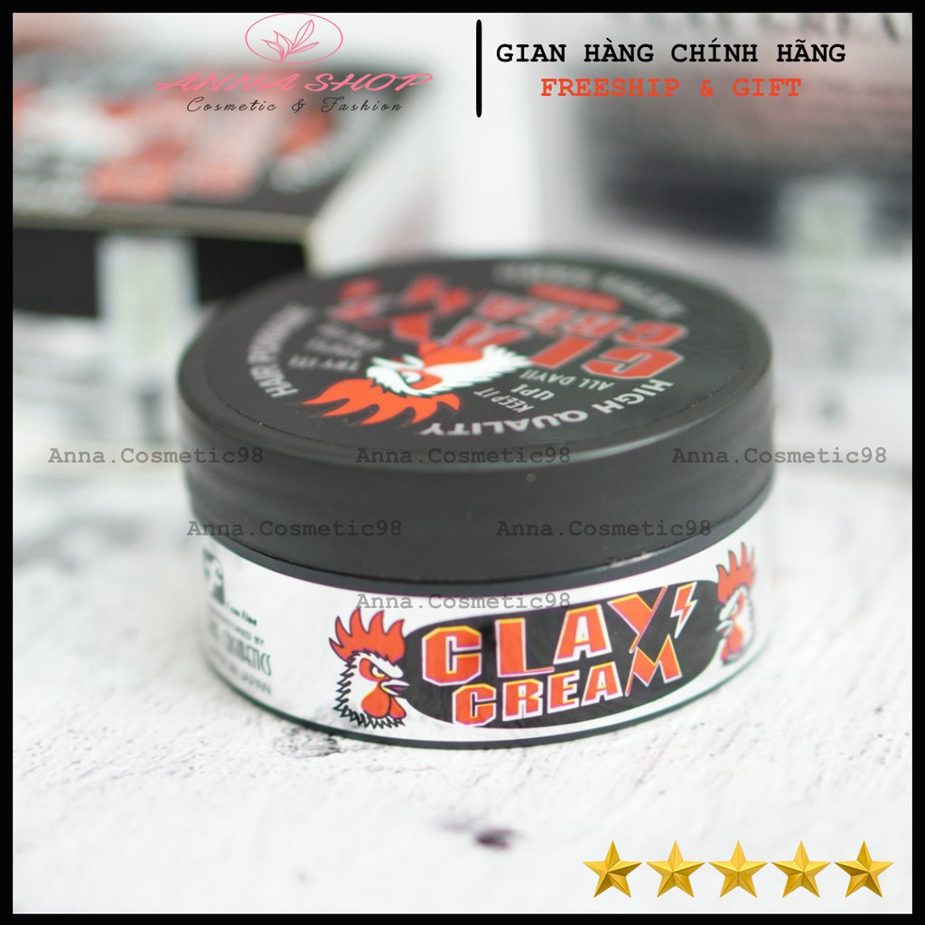 [FullBox-Tem] Sáp Vuốt Tóc Nam Chính Hãng ClayCream U.S.A siêu giữ nếp | keo vuốt tóc & wax vuốt tóc chính hãng