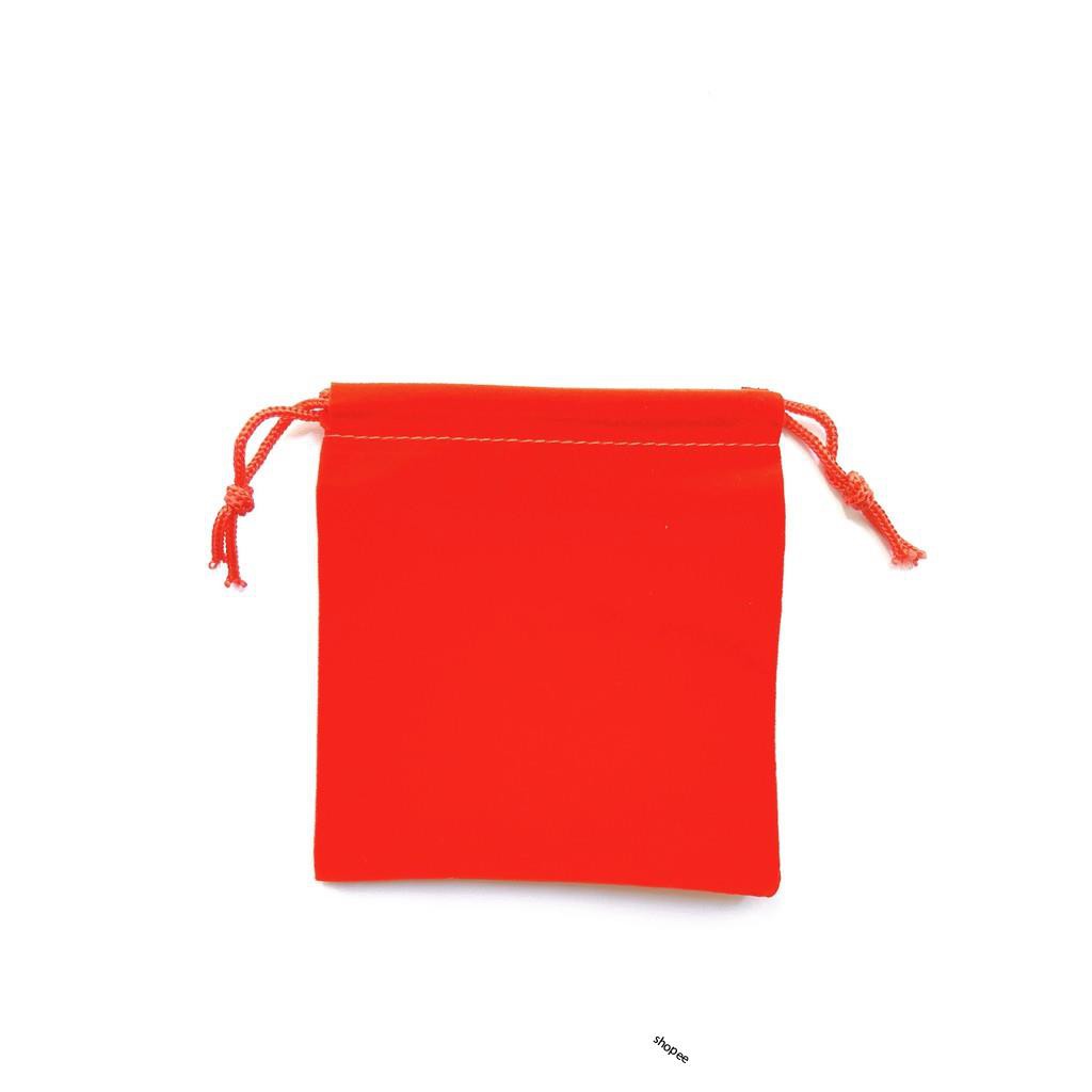 Túi nhung đỏ đựng trang sức (9,5cm x 10,5cm)