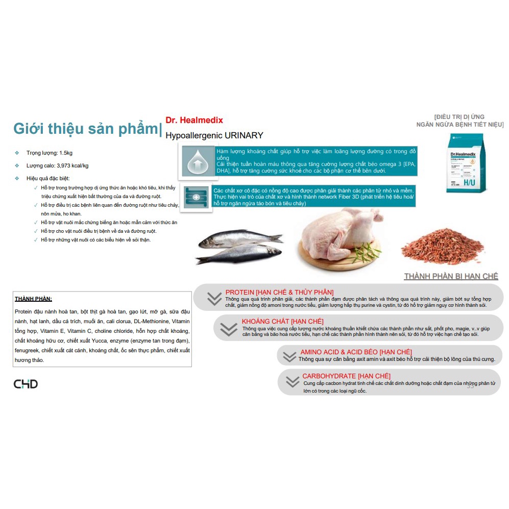 THỨC ĂN DR.HEALMEDIX NGĂN NGỪA BỆNH CHO CHÓ Bao 1.5kg