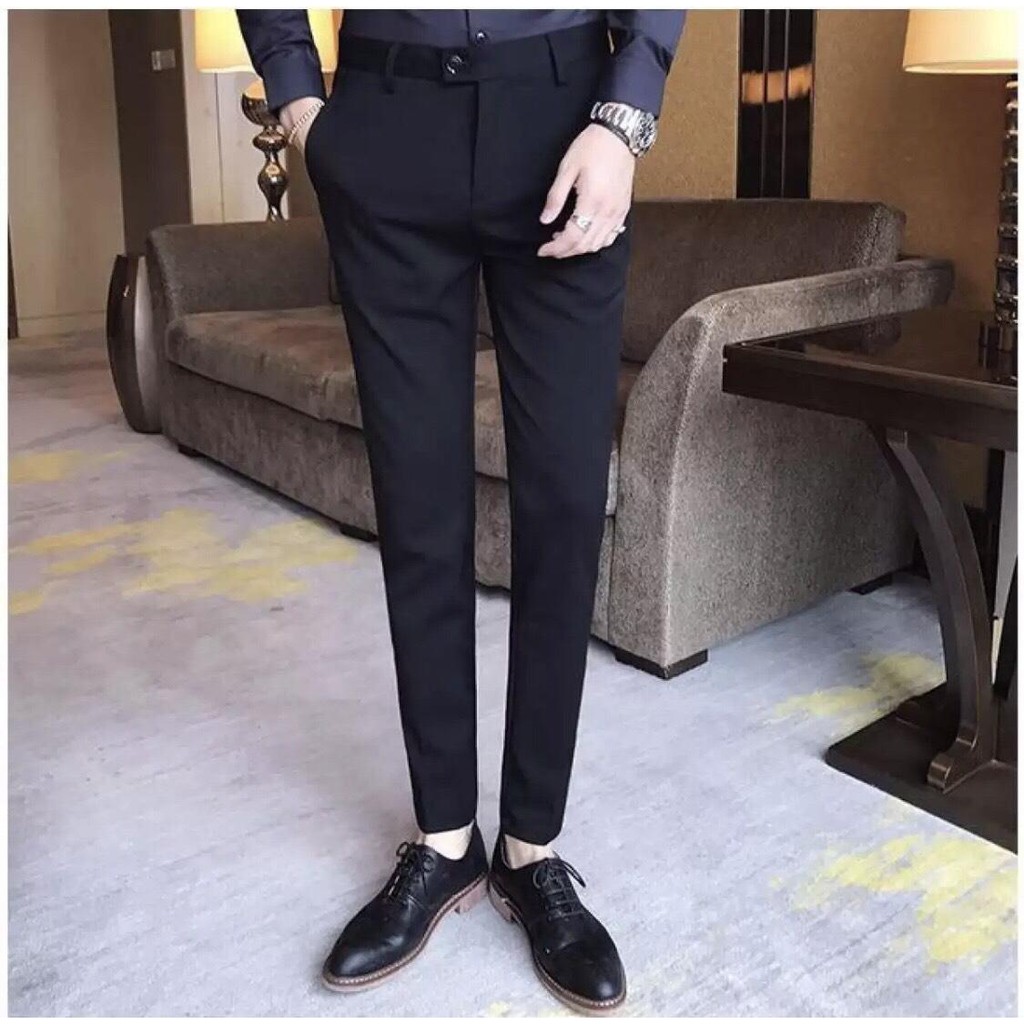 Quần âu nam Hado chất vải tuyết mưa ,Quần Tây Nam co giãn 4 chiều dáng ôm body chống nhăn | BigBuy360 - bigbuy360.vn