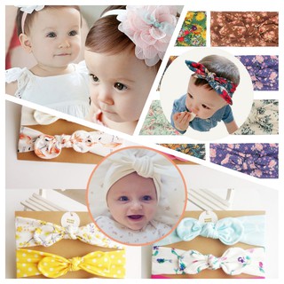 Set 3 băng đô thắt nút cho bé gái trẻ sơ sinh kiểu dáng đáng yêu