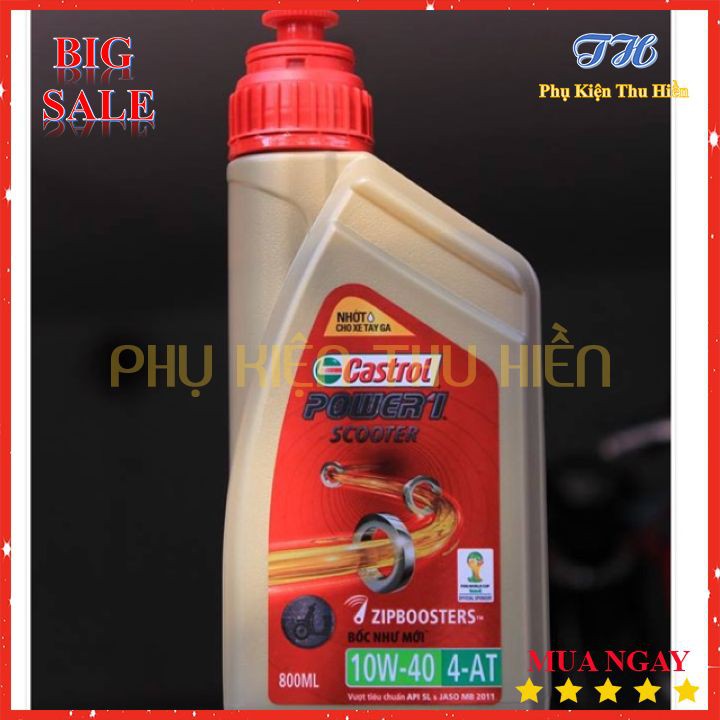 Nhớt Máy Castrol Power1 Scooter 10W-40 4-4T Cho Xe Ga