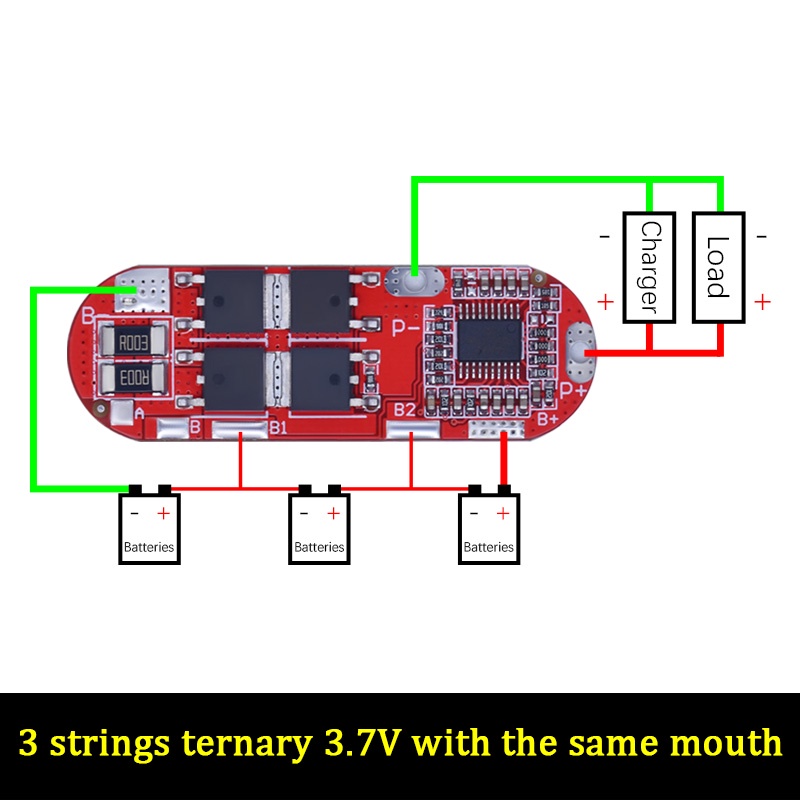 Bảng Mạch Mô Đun Bảo Vệ Pin Lipo 1s 2s 10a 3s 4s 5s 25a Bms 18650 Li-ion 18650