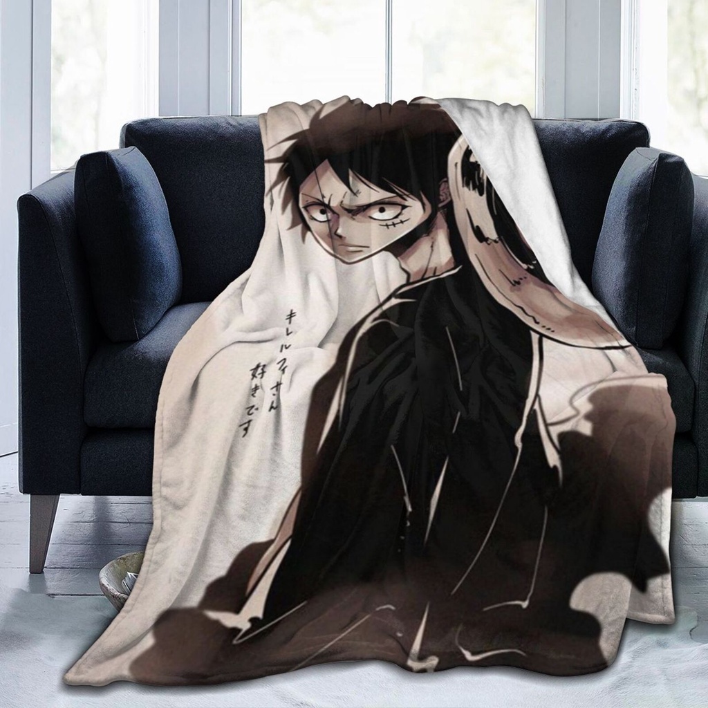 1 mền bông mềm mại không gây dị ứng họa tiết One Piece cho người lớn