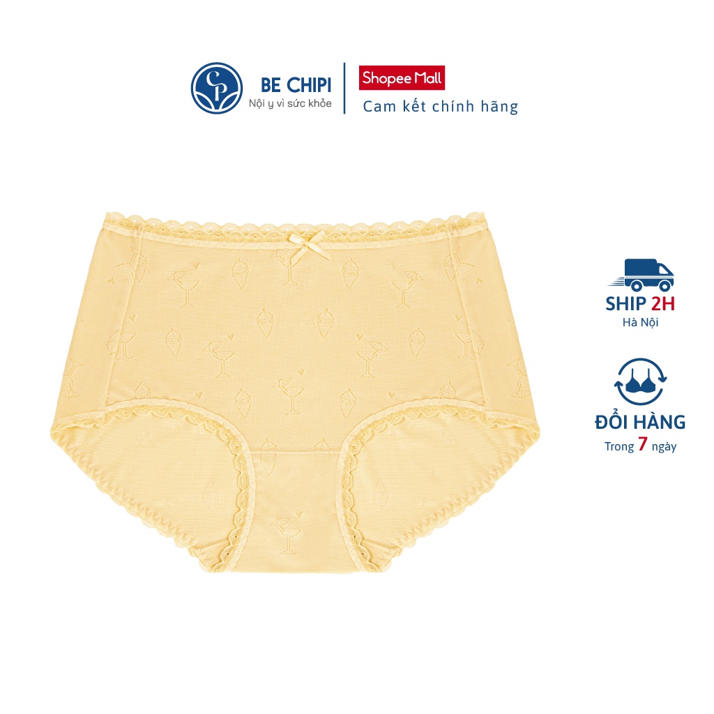 Quần lót cotton BECHIPI cạp cao hỗ trợ ôm gen mỡ bụng dưới, freesize 50-70kg - QL3577