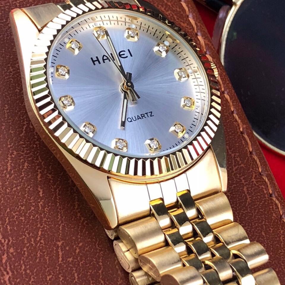 Đồng hồ Halei đôi nam nữ máy Nhật mạ vàng chống nước | BigBuy360 - bigbuy360.vn
