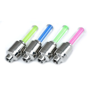 Bộ 2 đèn LED gắn van bánh xe máy ô tô, đèn trang trí xe